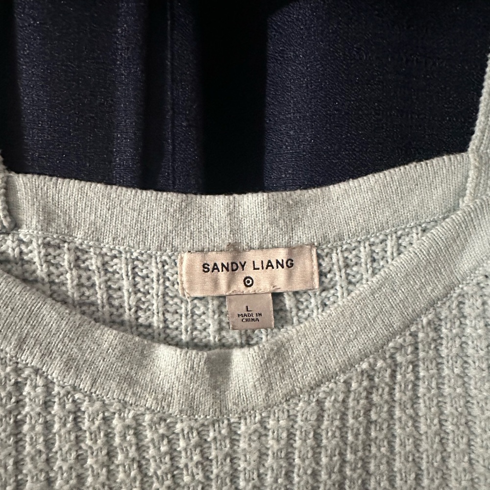 Sandy Liang Target Collab Baby Blue knit Tank Top - Picture 3 of 4